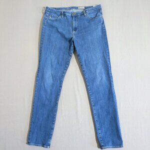 AG Adriano Goldschmied jeans women's size 32R denim blue Prima Cigarette leg